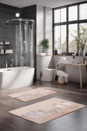 Mijölnir Juego de alfombrillas de baño CT-5198 Multicolor